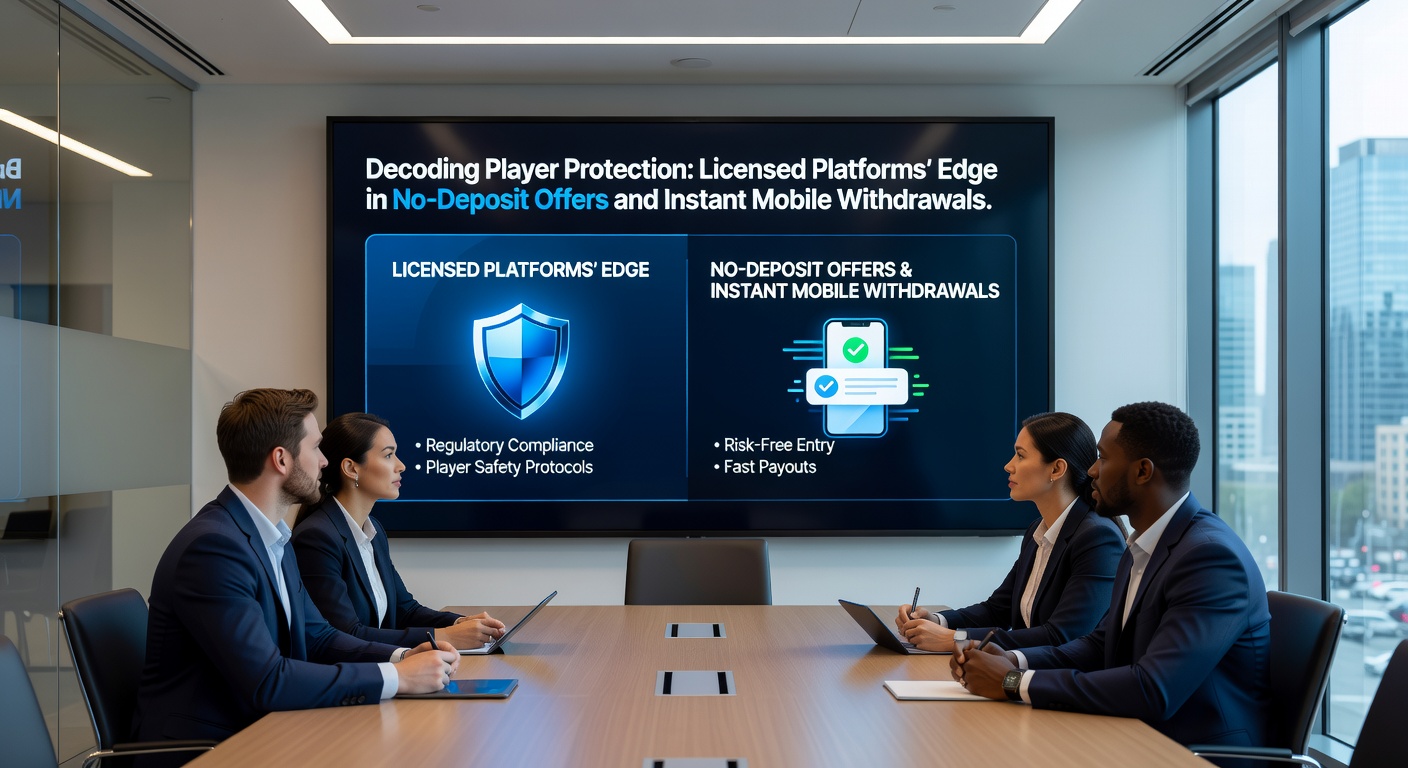 Mobiele interface met instant withdrawal knop en beveiligingssymbolen voor gelicenseerde casino apps