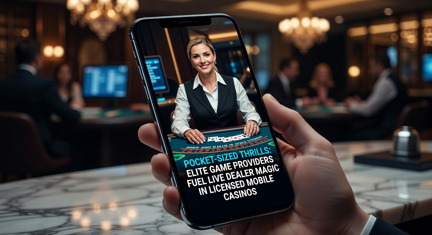 Mobiele telefoon met live dealer blackjack spel in een gelicenseerd casino, met dealer die kaarten deelt op een professioneel blackjacktafel
