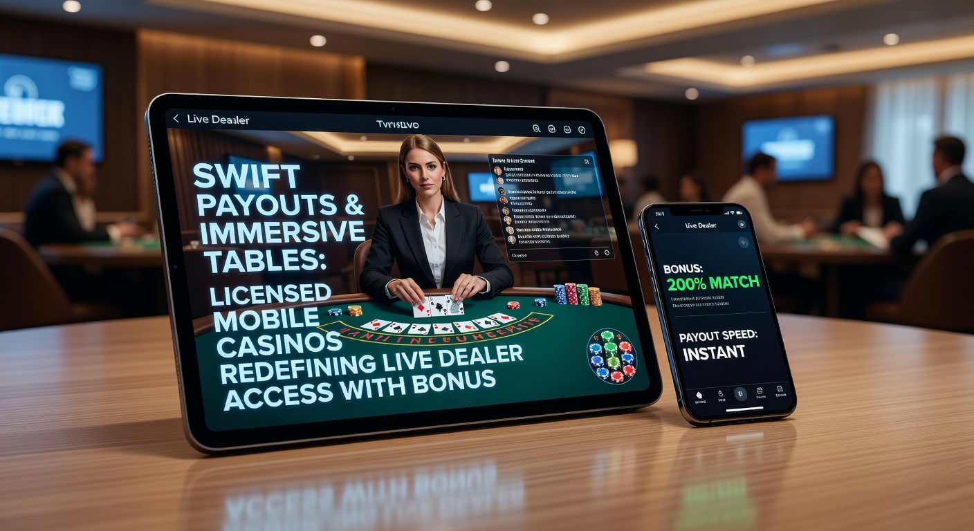 Speler houdt smartphone vast met immersieve live dealer roulette-tafel, bonuspop-up en snelle uitbetalingsknop zichtbaar